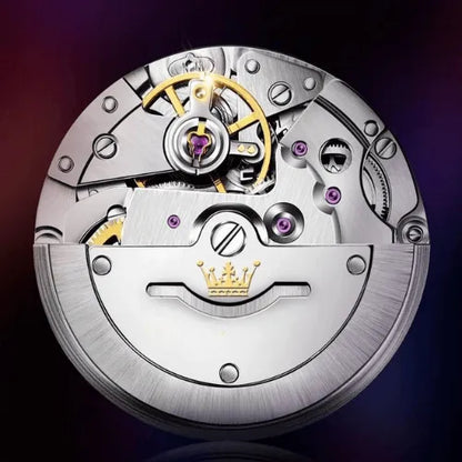 Automatic mechanical movement showcasing intricate gears, precision engineering, and premium durability for men’s luxury wristwatches.